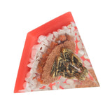 Crystal Pyramid Buddha Epoxy Energy Stone Handicraft for Household Decoration Office Desktop - Low Angle