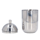 Cotton Swab Holders 304 Stainless Steel Light Luxury Dustproof Cotton Swab Canisters with Lid for Home Bathroom