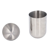 Cotton Swab Holders 304 Stainless Steel Light Luxury Dustproof Cotton Swab Canisters with Lid for Home Bathroom