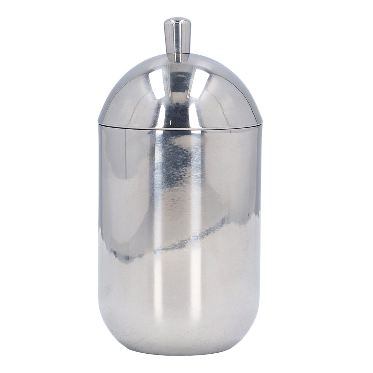 Cotton Swab Holders 304 Stainless Steel Light Luxury Dustproof Cotton Swab Canisters with Lid for Home Bathroom