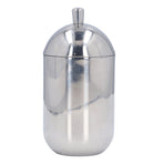 Cotton Swab Holders 304 Stainless Steel Light Luxury Dustproof Cotton Swab Canisters with Lid for Home Bathroom