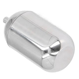 Cotton Swab Holders 304 Stainless Steel Light Luxury Dustproof Cotton Swab Canisters with Lid for Home Bathroom - Close-Up Angle
