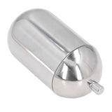 Cotton Swab Holders 304 Stainless Steel Light Luxury Dustproof Cotton Swab Canisters with Lid for Home Bathroom - Low Angle