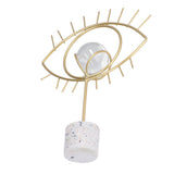 Nordic Wisdom Eye Crystal Ball Decoration Iron Crafts Office Desktop Decoration Home Living Room Cabinet Metal Ornament - Top-Down View
