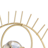 Nordic Wisdom Eye Crystal Ball Decoration Iron Crafts Office Desktop Decoration Home Living Room Cabinet Metal Ornament