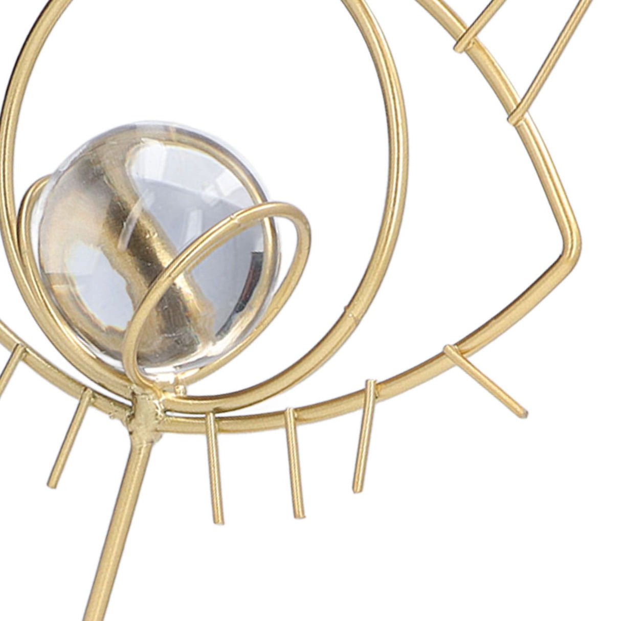 Nordic Wisdom Eye Crystal Ball Decoration Iron Crafts Office Desktop Decoration Home Living Room Cabinet Metal Ornament