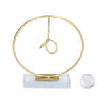Crystal Ball Ornament Modern Simple Abstract Style Add Vitality Safe Durable Widely Used Fortune Teller Crystal Ball