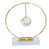 Crystal Ball Ornament Modern Simple Abstract Style Add Vitality Safe Durable Widely Used Fortune Teller Crystal Ball