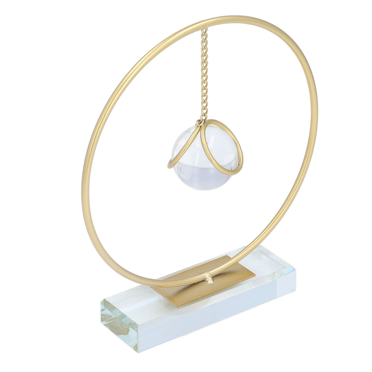 Crystal Ball Ornament Modern Simple Abstract Style Add Vitality Safe Durable Widely Used Fortune Teller Crystal Ball