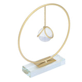 Crystal Ball Ornament Modern Simple Abstract Style Add Vitality Safe Durable Widely Used Fortune Teller Crystal Ball