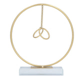 Crystal Ball Ornament Modern Simple Abstract Style Add Vitality Safe Durable Widely Used Fortune Teller Crystal Ball - Top-Down View