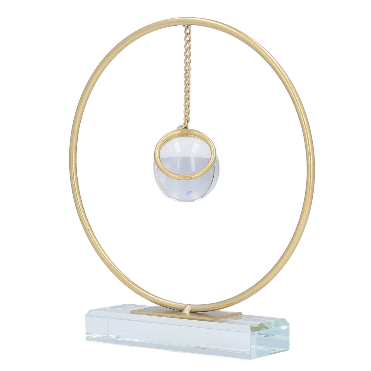 Crystal Ball Ornament Modern Simple Abstract Style Add Vitality Safe Durable Widely Used Fortune Teller Crystal Ball