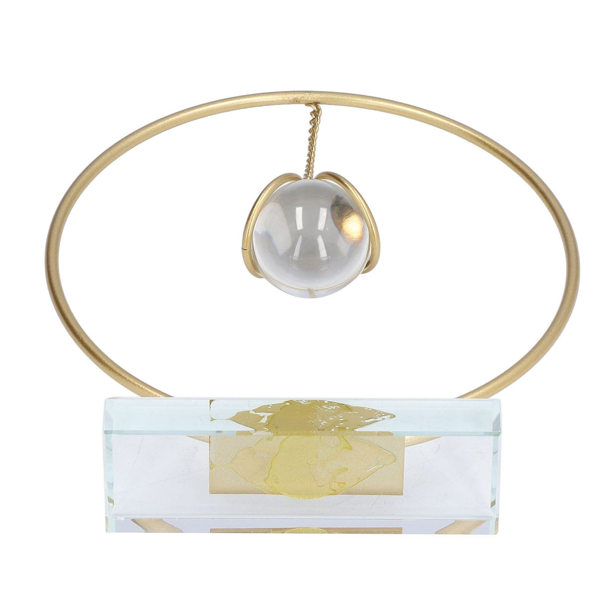 Crystal Ball Ornament Modern Simple Abstract Style Add Vitality Safe Durable Widely Used Fortune Teller Crystal Ball