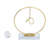 Crystal Ball Ornament Modern Simple Abstract Style Add Vitality Safe Durable Widely Used Fortune Teller Crystal Ball