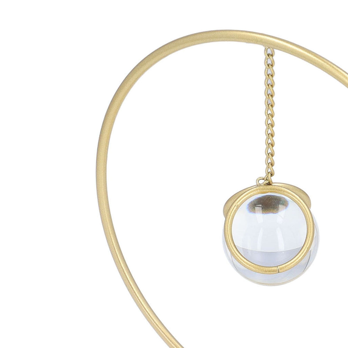 Crystal Ball Ornament Modern Simple Abstract Style Add Vitality Safe Durable Widely Used Fortune Teller Crystal Ball