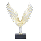 Nordic Wing Statue Resin Sculpture Statue Ornaments Modern Living Room Decoration Desktop Abstract Crafts Champagne Gold
