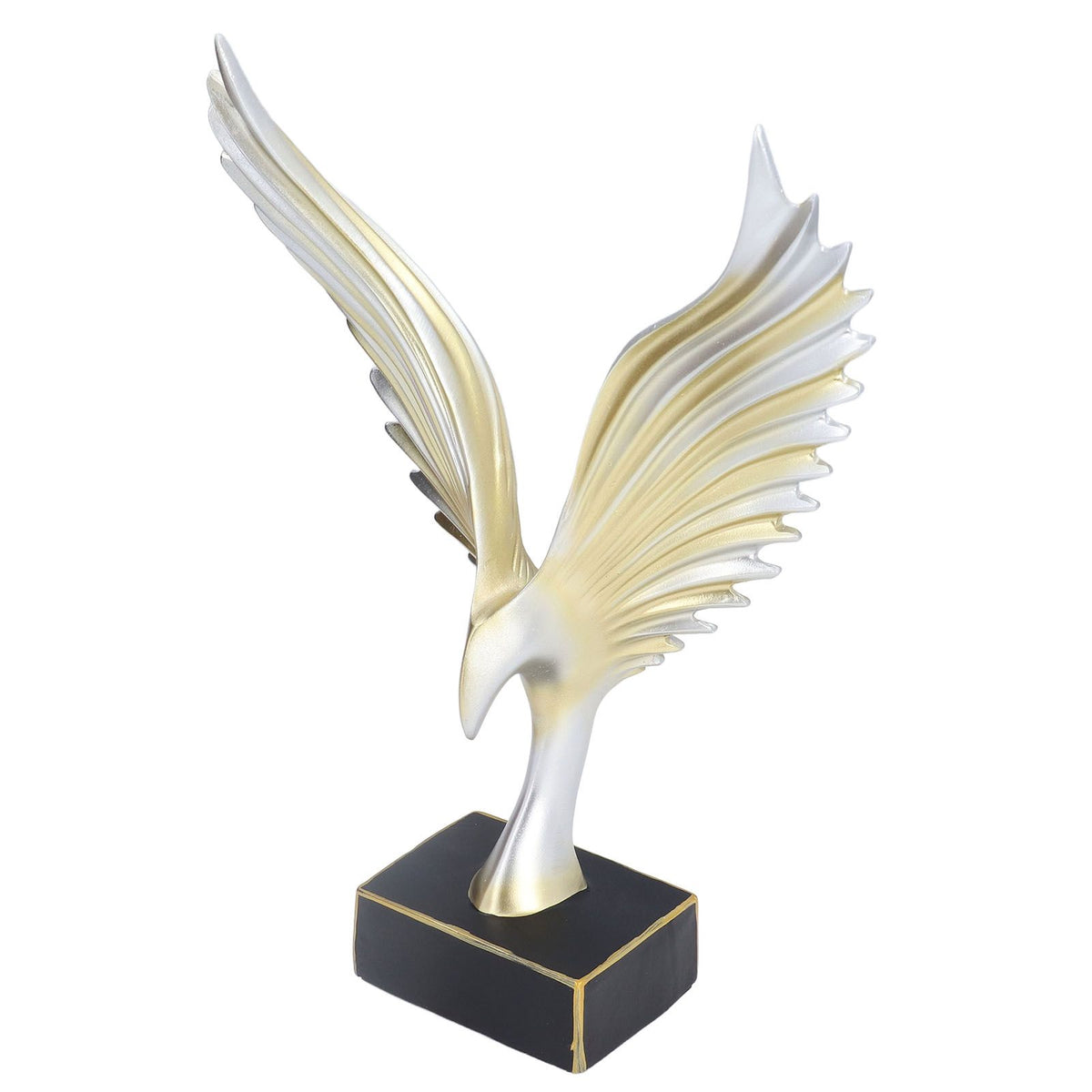 Nordic Wing Statue Resin Sculpture Statue Ornaments Modern Living Room Decoration Desktop Abstract Crafts Champagne Gold