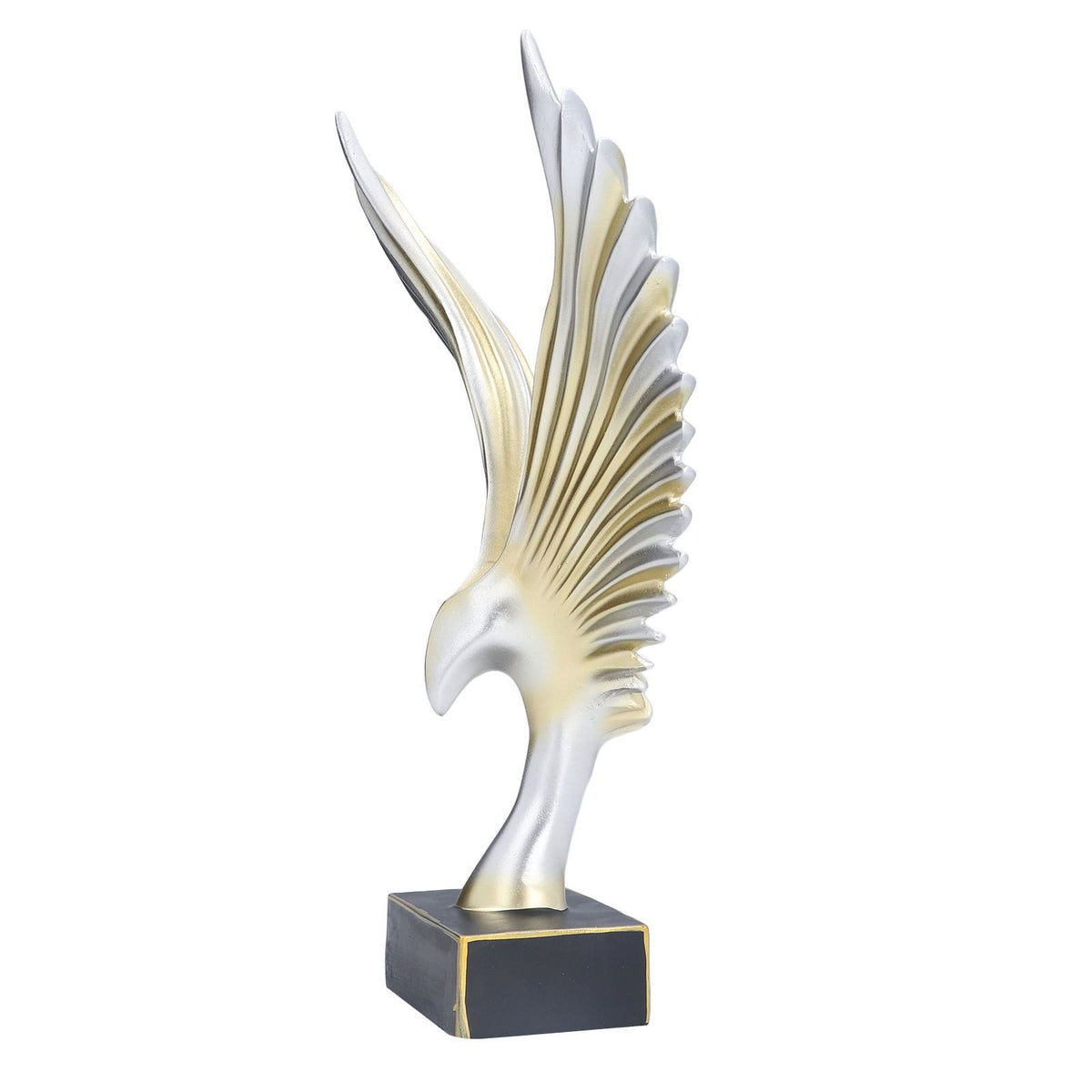 Nordic Wing Statue Resin Sculpture Statue Ornaments Modern Living Room Decoration Desktop Abstract Crafts Champagne Gold