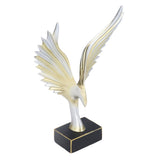 Nordic Wing Statue Resin Sculpture Statue Ornaments Modern Living Room Decoration Desktop Abstract Crafts Champagne Gold - Extra Image