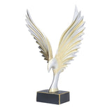 Nordic Wing Statue Resin Sculpture Statue Ornaments Modern Living Room Decoration Desktop Abstract Crafts Champagne Gold - Extra Image