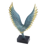 Nordic Wing Statue Resin Sculpture Statue Ornaments Modern Living Room Decoration Desktop Abstract Crafts Champagne Blue