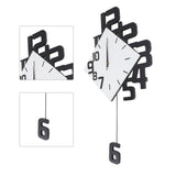 Frameless Pendulum Wall Clocks Number Decoration DIY Assembly Modern Wall Clocks with Silent Movement Wall Clock for Office - Extra Image