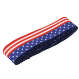 Patriotic Ribbon 6.5cm Width 10m Length 4th of July Independence Day for Decoration - Front View