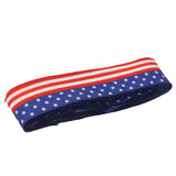 Patriotic Ribbon 6.5cm Width 10m Length 4th of July Independence Day for Decoration - Rear View