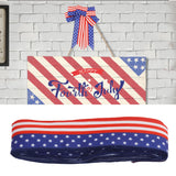 Patriotic Ribbon 6.5cm Width 10m Length 4th of July Independence Day for Decoration