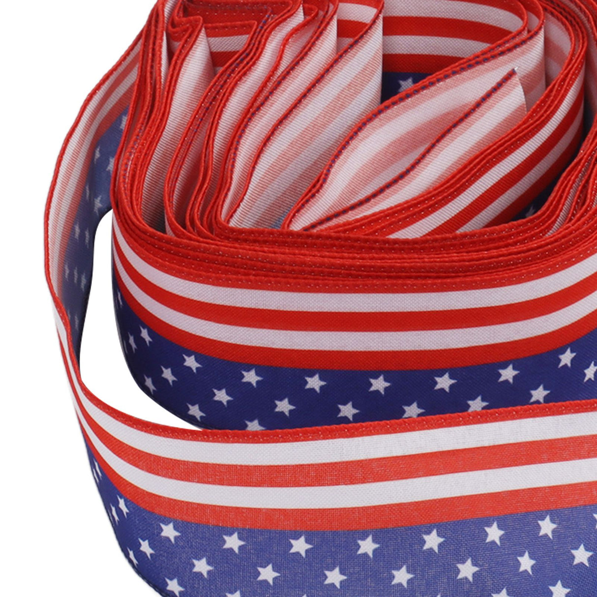 Patriotic Ribbon 6.5cm Width 10m Length 4th of July Independence Day for Decoration