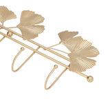 Wall Coat Rack Ginkgo Leaf Design Simple Elegant Style Wide Application Wall Mounted Coat Rack for Clothes Hat Keys - Extra Image
