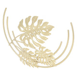 Iron Wall Sculptures Gold Metal Leaf Wall Decor for Living Room Bedroom Office Home A - Extra Image