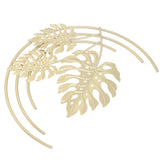 Iron Wall Sculptures Gold Metal Leaf Wall Decor for Living Room Bedroom Office Home A