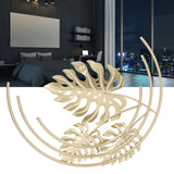 Iron Wall Sculptures Gold Metal Leaf Wall Decor for Living Room Bedroom Office Home A