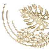 Iron Wall Sculptures Gold Metal Leaf Wall Decor for Living Room Bedroom Office Home A