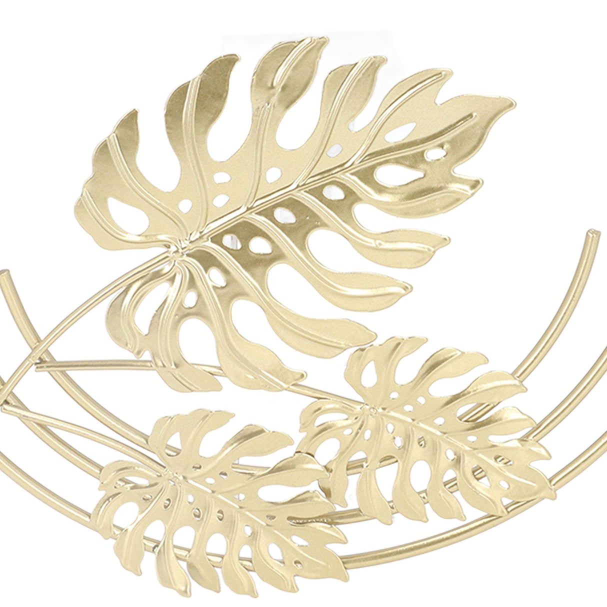 Iron Wall Sculptures Gold Metal Leaf Wall Decor for Living Room Bedroom Office Home A