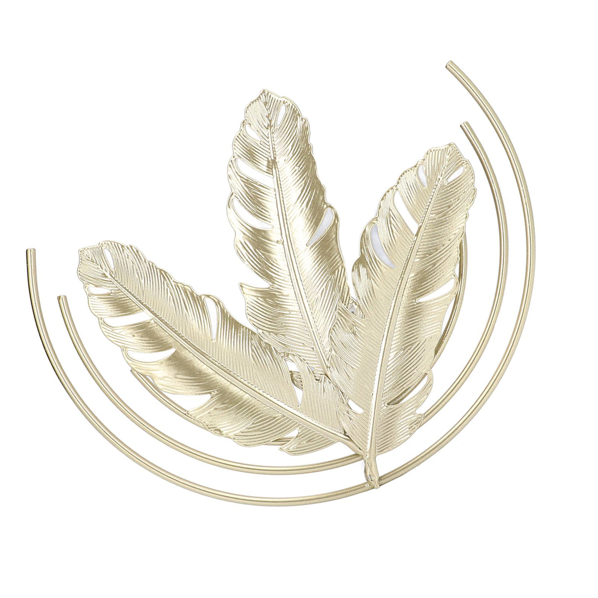 Iron Wall Sculptures Gold Metal Leaf Wall Decor for Living Room Bedroom Office Home B