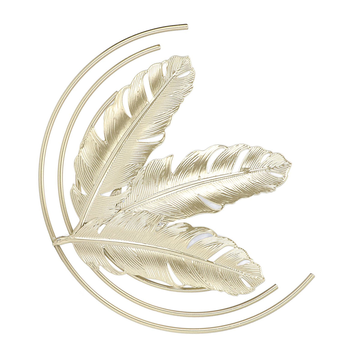 Iron Wall Sculptures Gold Metal Leaf Wall Decor for Living Room Bedroom Office Home B