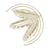 Iron Wall Sculptures Gold Metal Leaf Wall Decor for Living Room Bedroom Office Home B