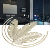 Iron Wall Sculptures Gold Metal Leaf Wall Decor for Living Room Bedroom Office Home B