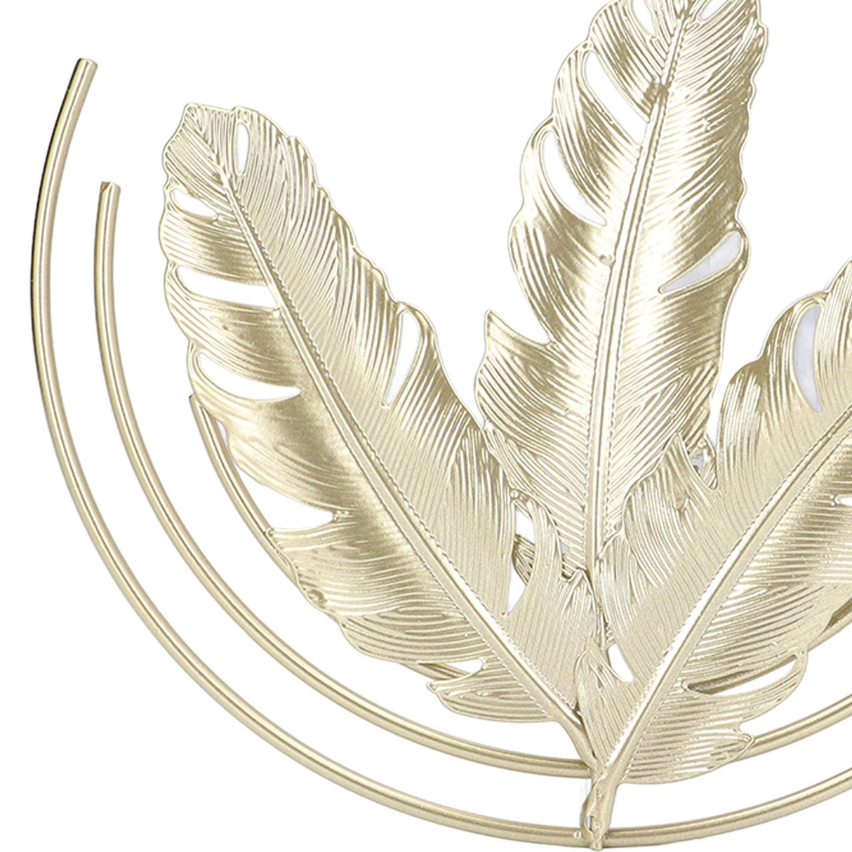 Iron Wall Sculptures Gold Metal Leaf Wall Decor for Living Room Bedroom Office Home B