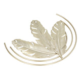 Iron Wall Sculptures Gold Metal Leaf Wall Decor for Living Room Bedroom Office Home B - Extra Image
