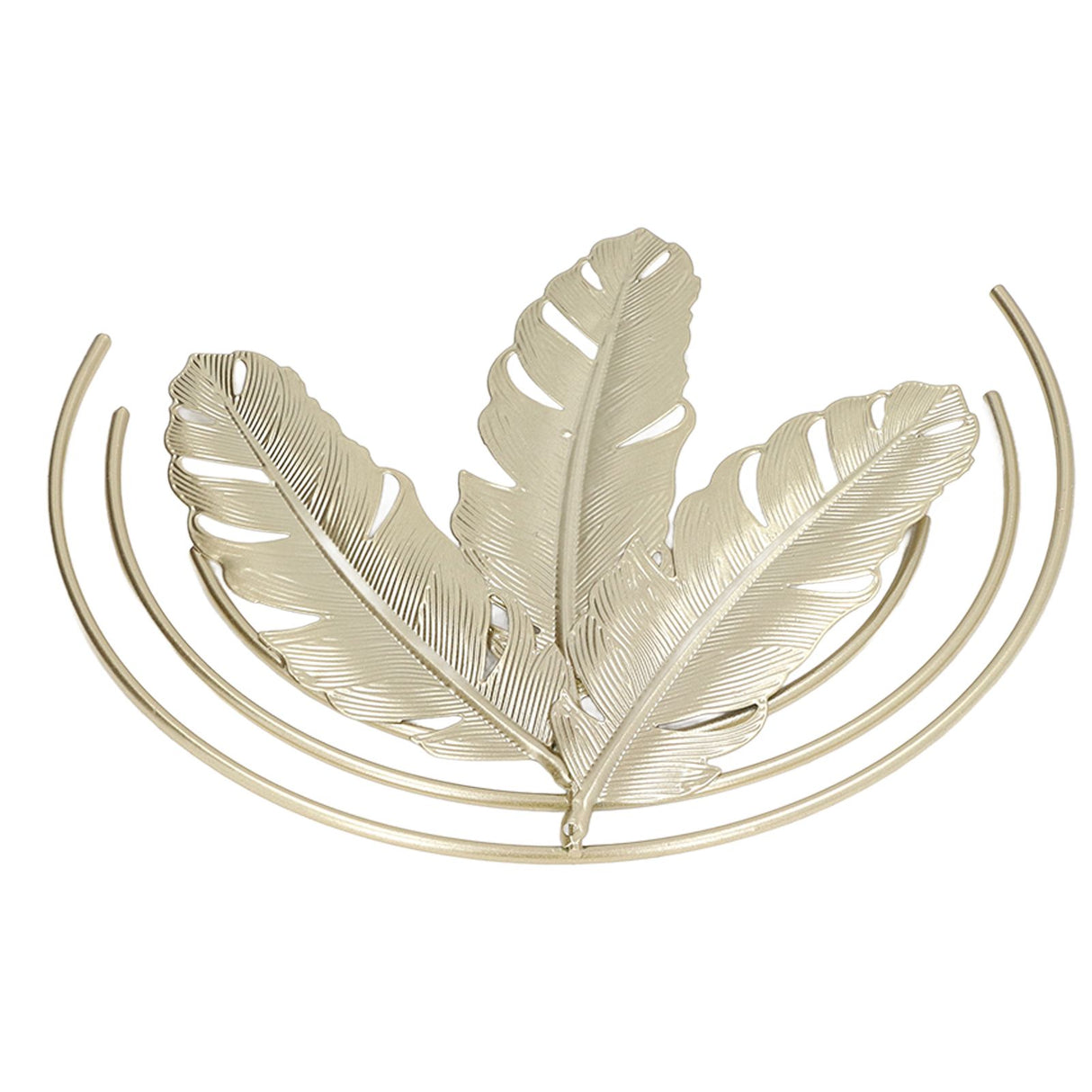 Iron Wall Sculptures Gold Metal Leaf Wall Decor for Living Room Bedroom Office Home B