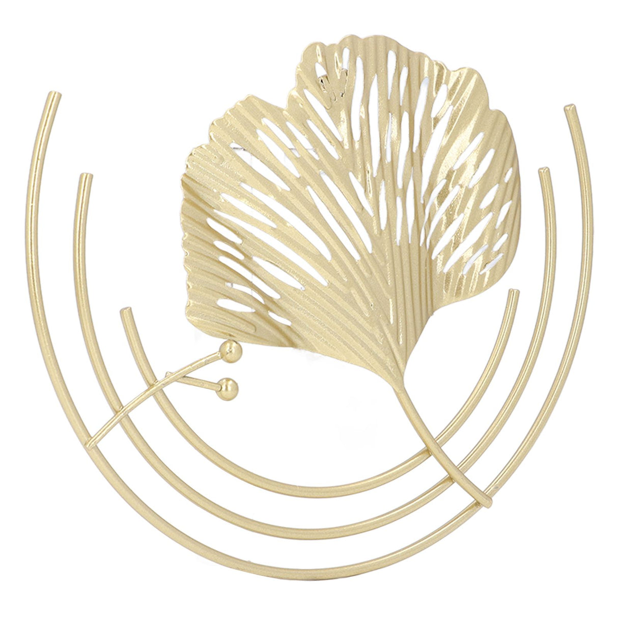 Iron Wall Sculptures Gold Metal Leaf Wall Decor for Living Room Bedroom Office Home C