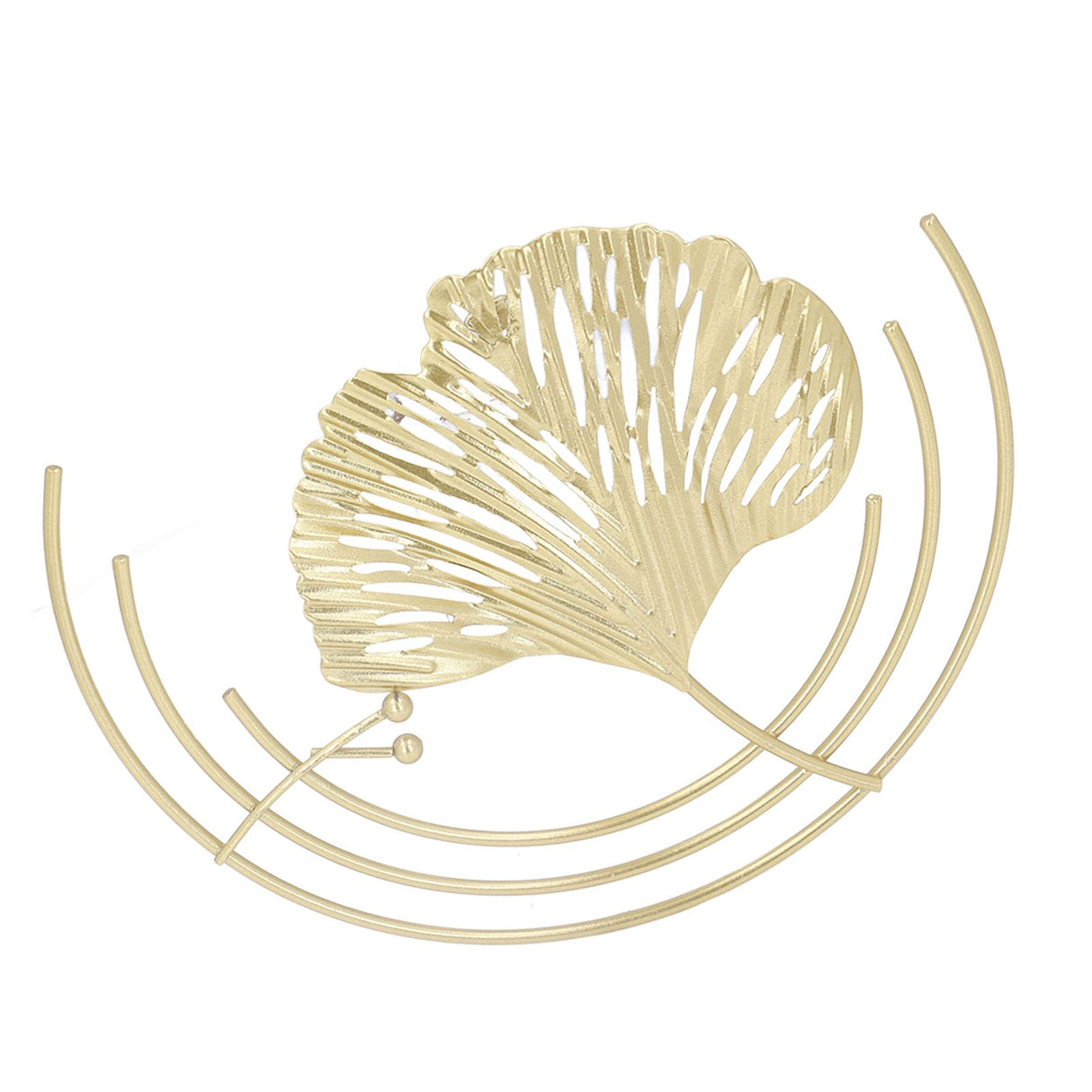 Iron Wall Sculptures Gold Metal Leaf Wall Decor for Living Room Bedroom Office Home C