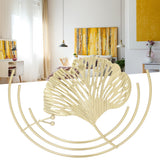 Iron Wall Sculptures Gold Metal Leaf Wall Decor for Living Room Bedroom Office Home C