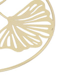 2pcs Gold Wall Decor Iron Art 3D Stereo Ginkgo Leaves Wall Sculpture for Sofa Background Entrance Dining Room Study - Extra Image