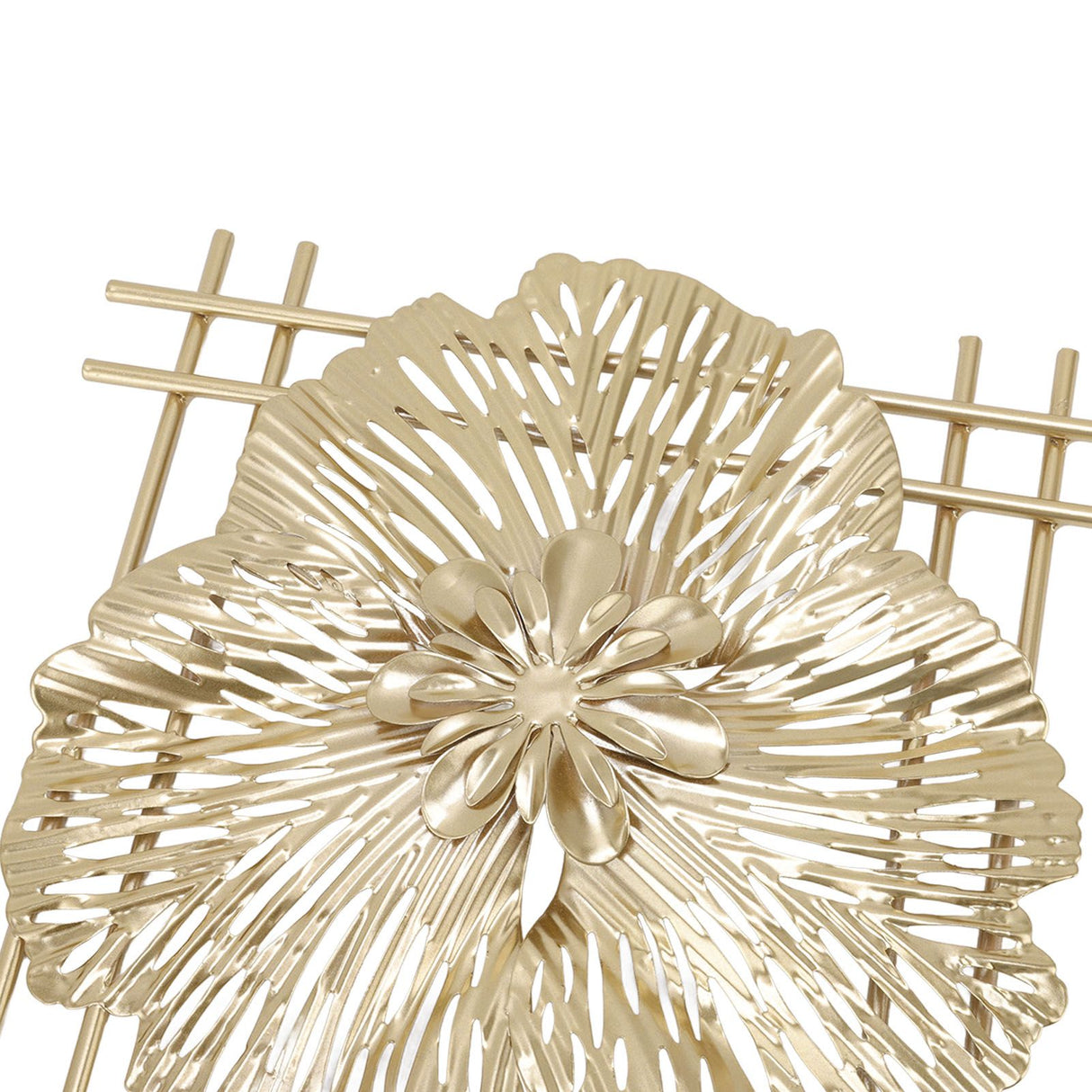 Golden Metal Ginkgo Leaf Decoration Modern Minimalist 3D Wall Sculpture for Bedroom Living Room Hotel Cafe