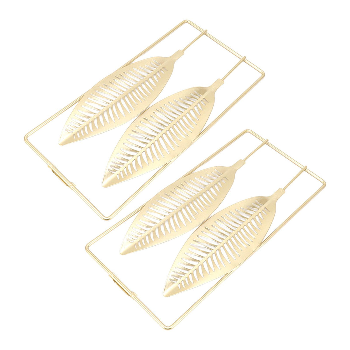 2Pcs Gold Wall Sculptures Metal Wall Decor with Frame for Living Room Bedroom Office Study