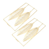 2Pcs Gold Wall Sculptures Metal Wall Decor with Frame for Living Room Bedroom Office Study